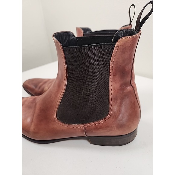 PAUL EVANS Men's Brown Leather Chelsea Boots 13 Made In Naples Italy Brown $559 - Picture 12 of 13